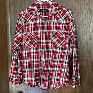 Senior de los Cielos Plaid Western Snap Up Shirt